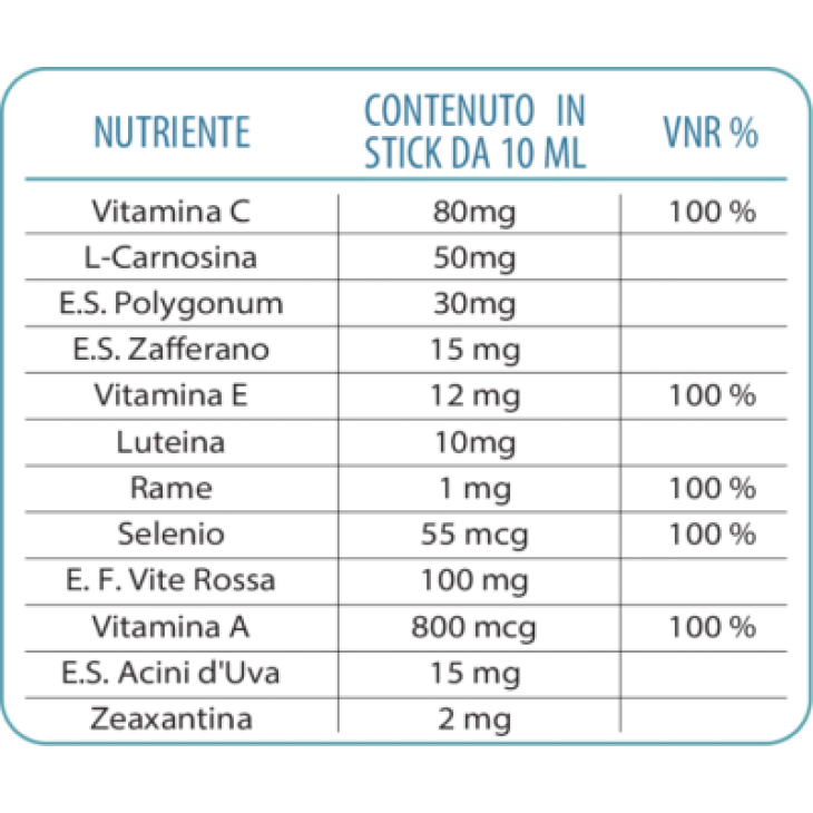 Orsana Retiben Integratore per gli Occhi 20 Stick 10 ml