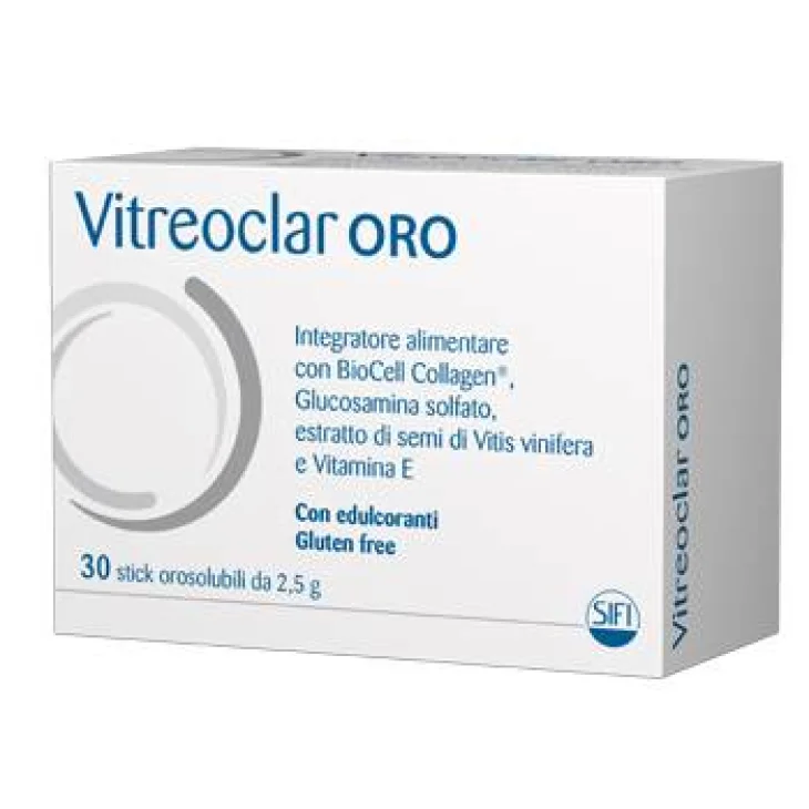 Vitreoclar Oro per il benessere della vista 30 Bustine Orosolubili da 2,5 g