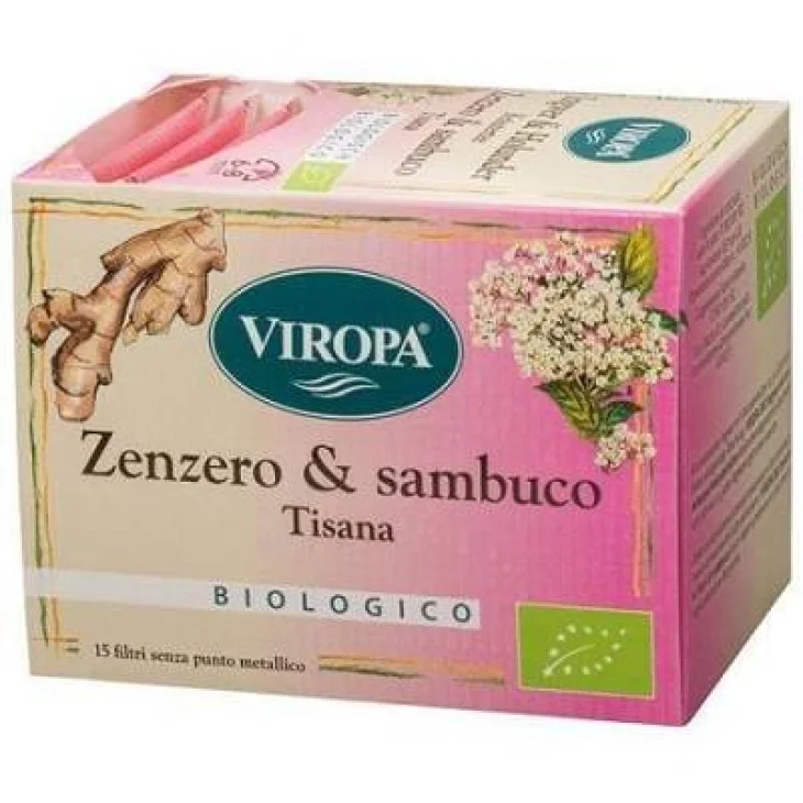 Viropa Zenzero & Sambuco Tisana Bio 15 bustine