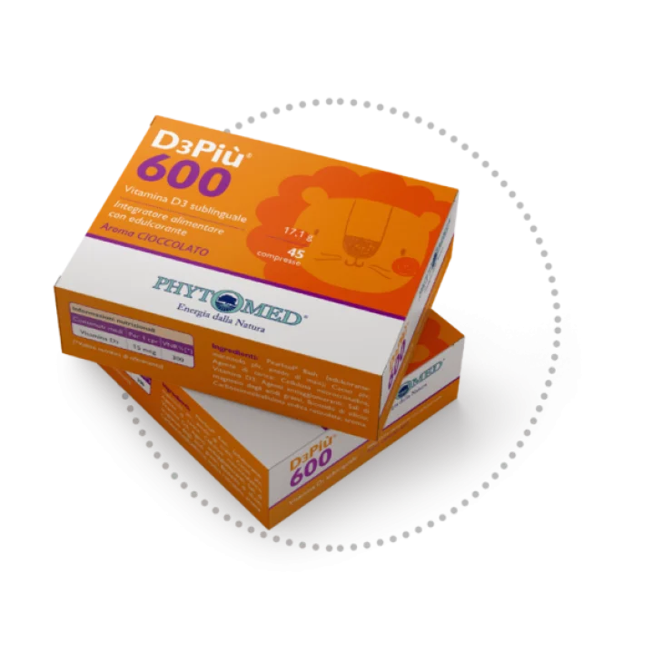 Phytomed D3piu 600 Integratore di Vitamina D 45 Compresse Sublinguali