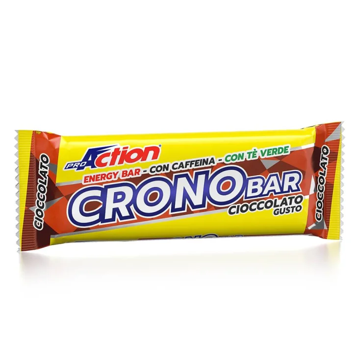 ProAction Crono Bar Barretta Energetica per Sportivi Gusto Cioccolato 40 g