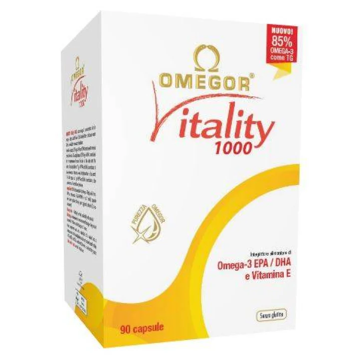 Omegor Vitality 1000 per la funzione cardiaca e visiva 90 Capsule