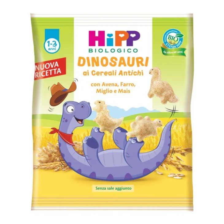 Hipp Bio Dinosauri Cereali Antichi Snack per Bambini 30 G