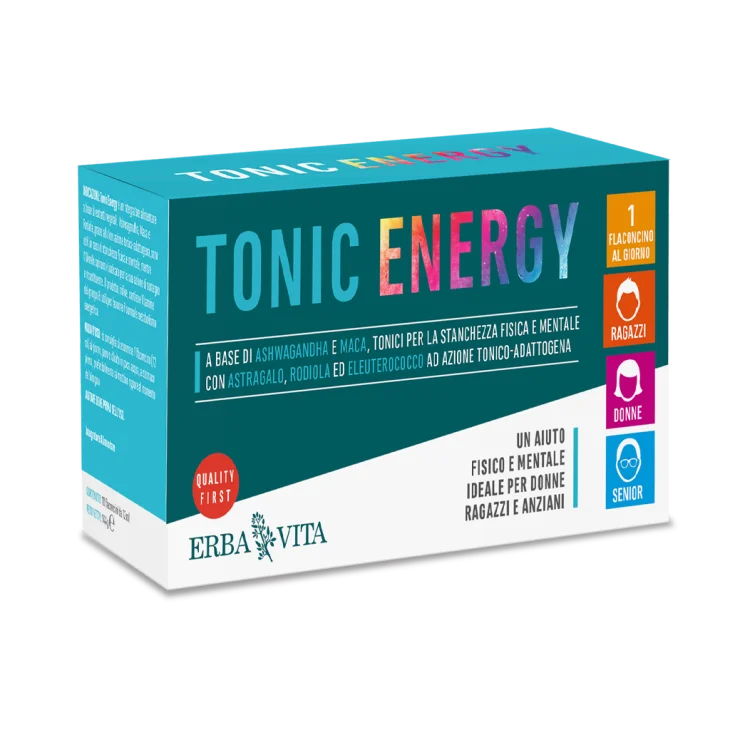 Erba Vita Tonic Energy Integratore Ricostituente 10 flaconcini