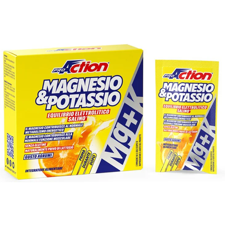 PROACTION MG+K MAGNESIO E POTASSIO SALI ORGANICI 10 BUSTE DA10 G