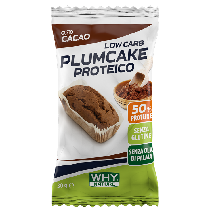 WHYnature Low Carb Plumcake Proteico Cacao 30 g