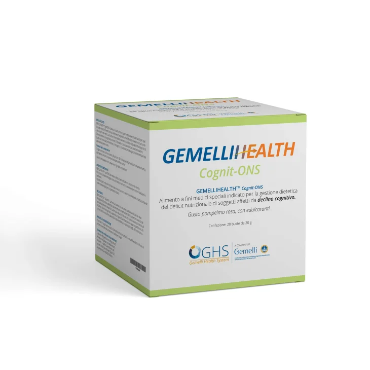 GemelliHealth Cognit-Ons Alimento ai Fini Medici Speciali Gusto Pompelmo Rosa 20 bustine