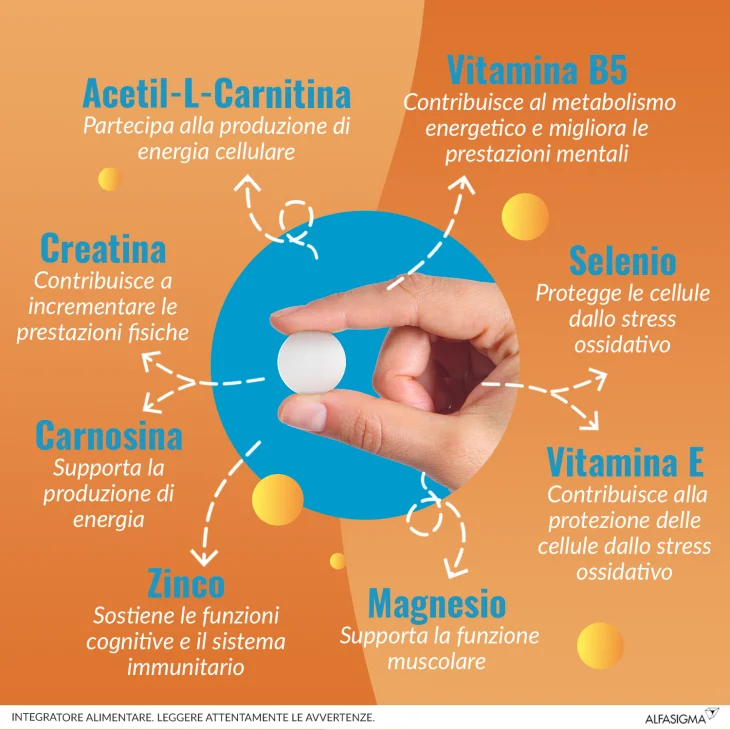 Carnidyn Plus Integratore per Stanchezza 18 Compresse Masticabili