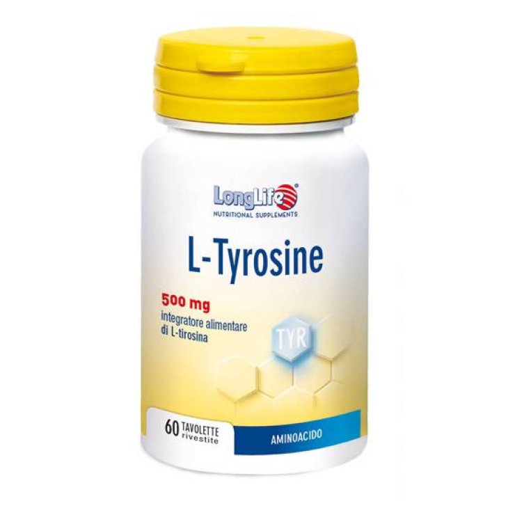 Longlife L-Tyrosine Integratore Aminoacido non Essenziale 60 tavolette