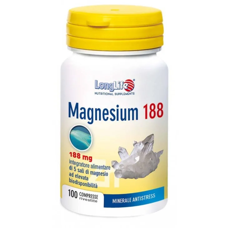 Longlife Magnesium 188 Integratore energetico 100 Compresse