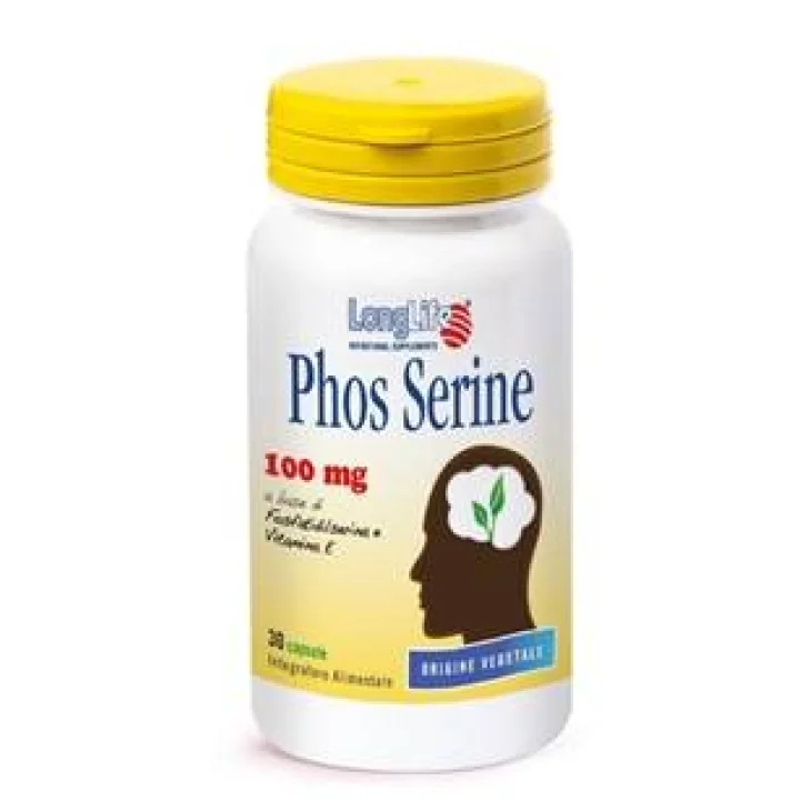 Longlife Phos Serine 100 mg Integratore Antiossidante 30 Capsule