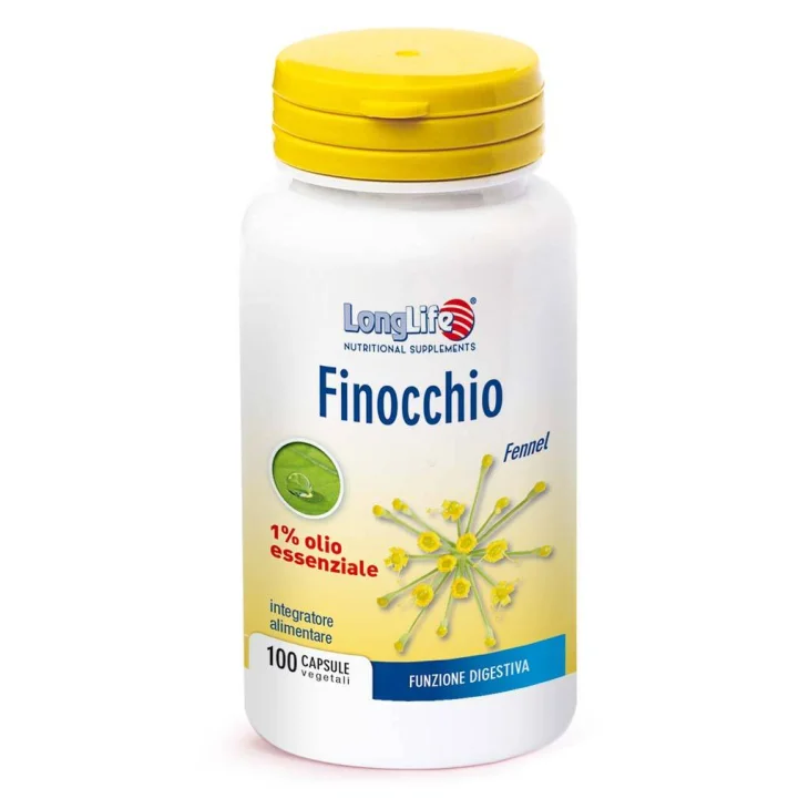 Longlife Finocchio Integratore Funzione Digestiva 100 capsule