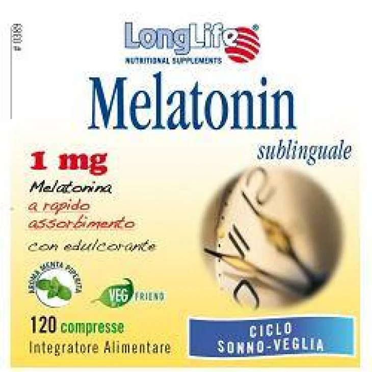 LongLife Melatonin 1 mg Integratore per il sonno 120 compresse