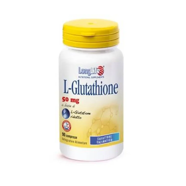 Longlife L-Glutathione Antiossidante per il benessere della pelle 90 Compresse