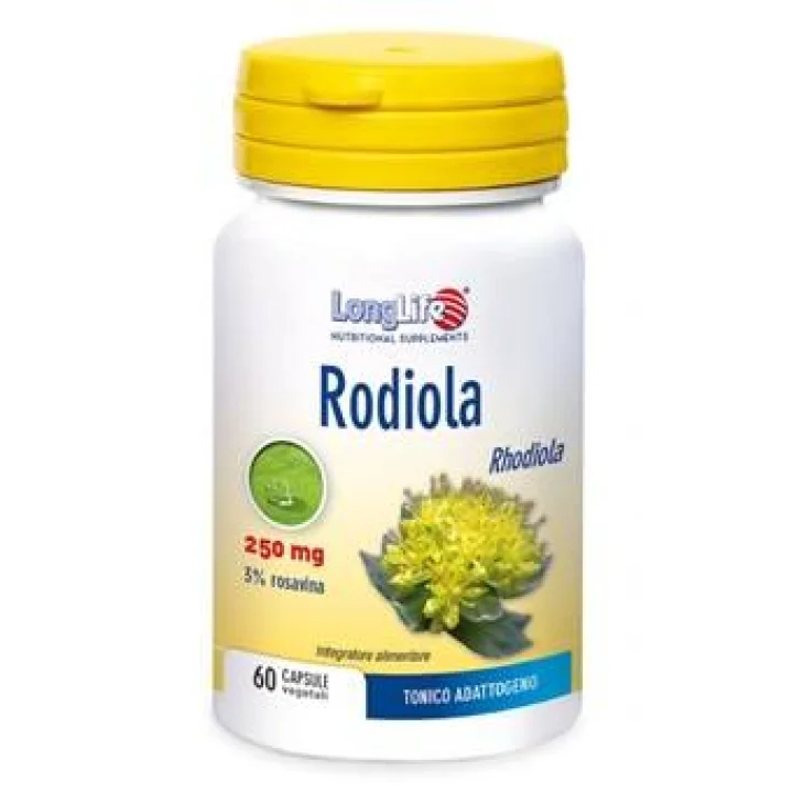 Longlife Rodiola 250 MG Integratore contro Stanchezza 60 capsule vegetali