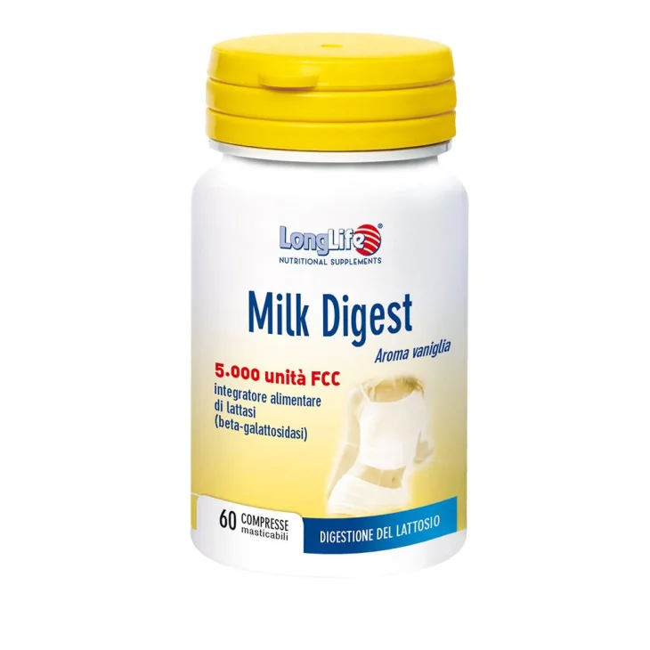 Longlife Milk Digest Integratore Digestione Lattosio 60 capsule