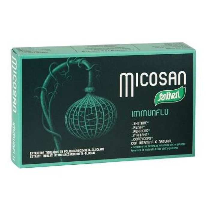 Santiveri Micosan Immunflu Integratore per benessere dell'organismo 40 Capsule