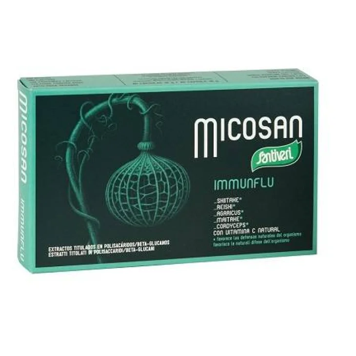 Santiveri Micosan Immunflu Integratore per benessere dell'organismo 40 Capsule