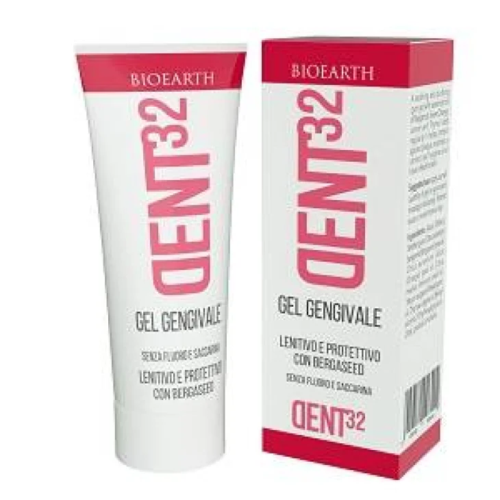 DENT32 GEL GENGIVALE LENITIVO E PROTETTIVO BERGASEED 20 ML SENZA FLUORO E SACCARINA