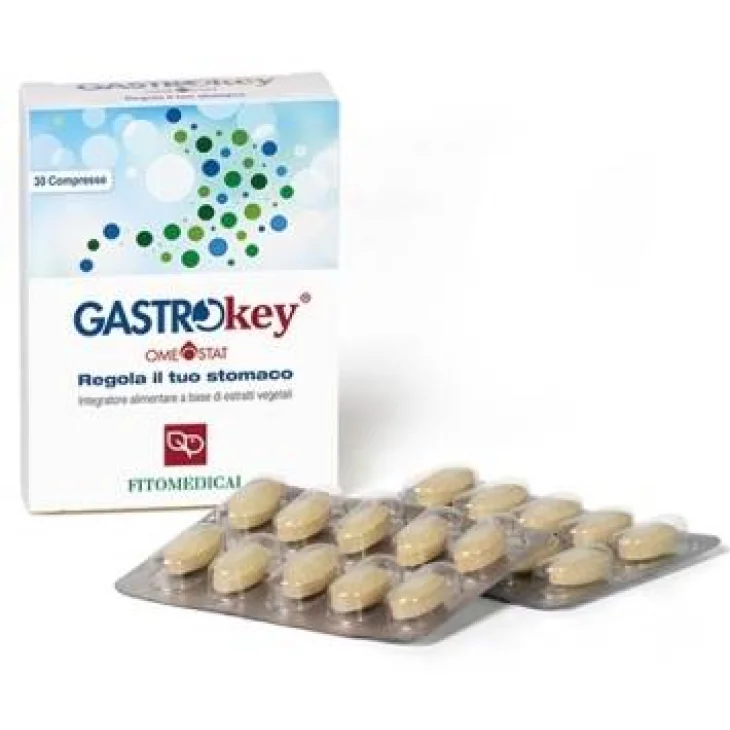 Fitomedical Gastrokey Integratore contro Acidità e Reflusso 30 compresse