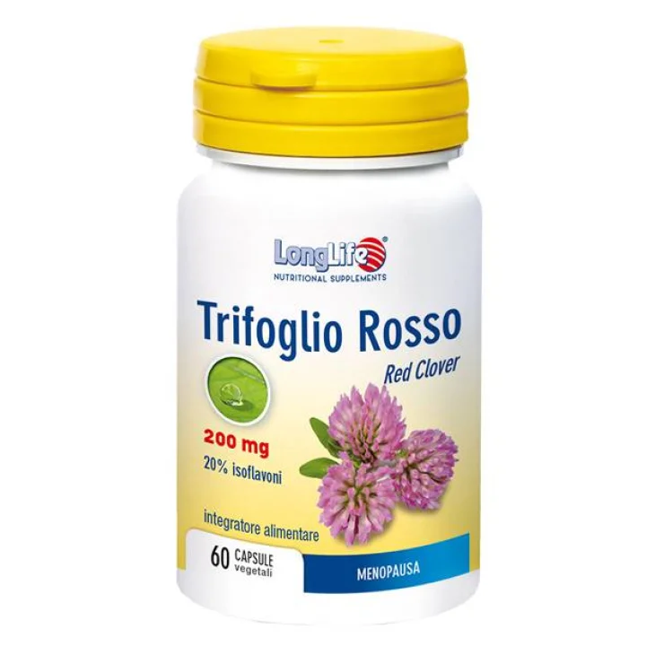 Longlife Trifoglio Rosso 200 mg Integratore per il benessere cutaneo 60 Capsule