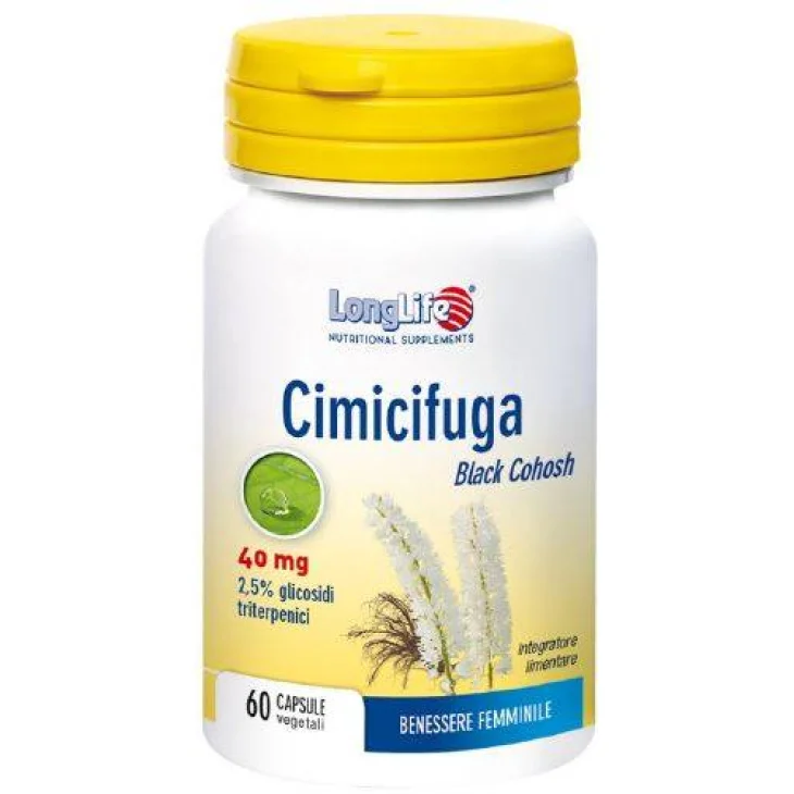 Longlife Cimicifuga 40 mg per la funzione articolare 60 Capsule