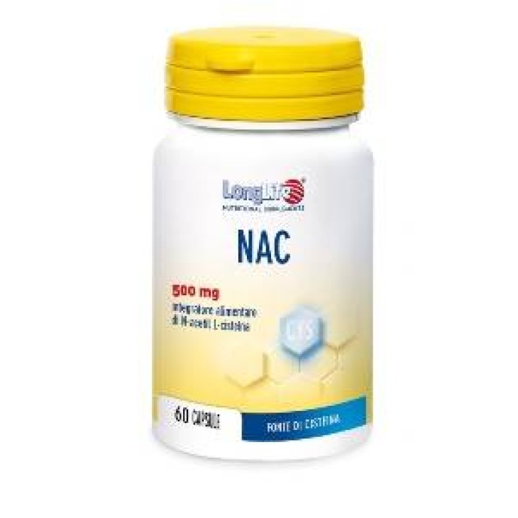 Longlife Nac N-acetil L-Cisteina Integratore 60 capsule vegetali