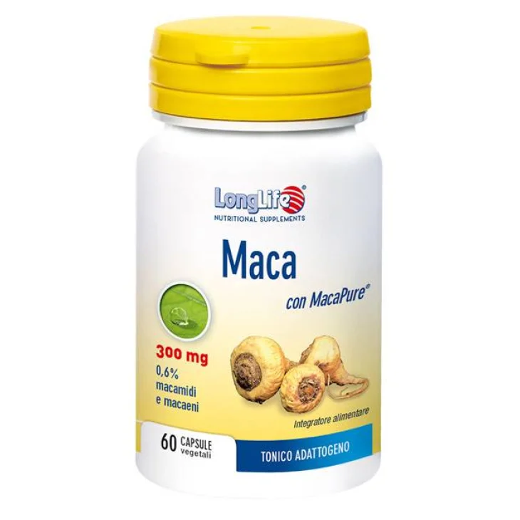 Longlife Maca Integratore contro stanchezza fisica e mentale 60 Capsule