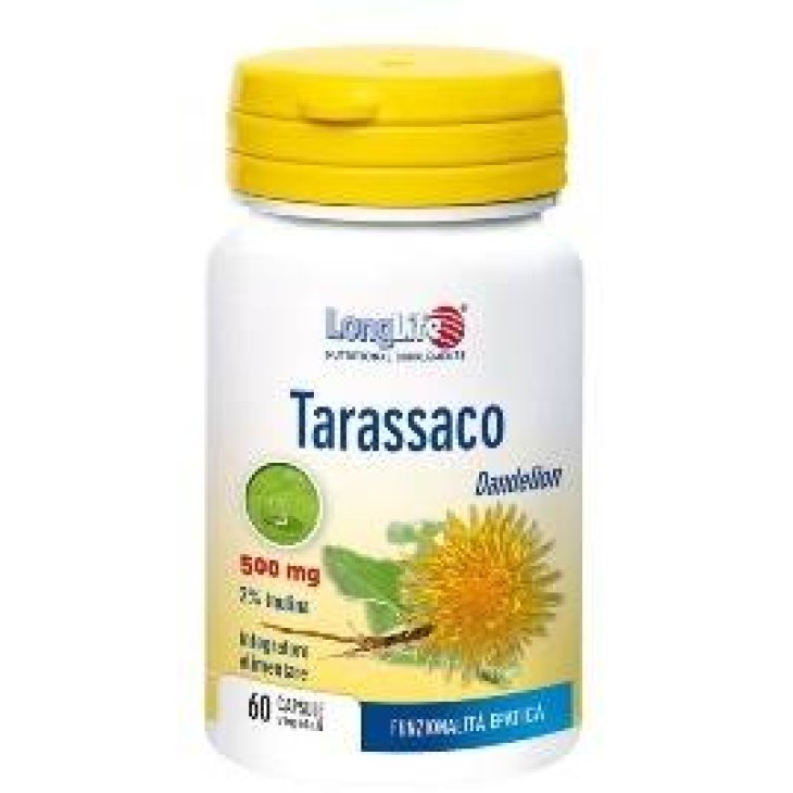 Longlife Tarassaco 500 MG Integratore Funzione Digestiva 60 capsule