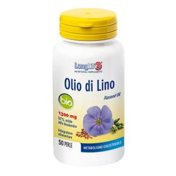 Longlife Olio di Lino Bio Integratore per il metabolismo 50 Perle