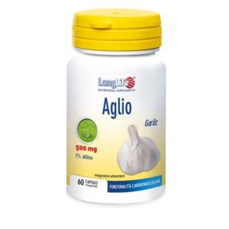 Longlife Aglio Integratore per cuore e pressione arteriosa 60 Capsule Vegetali