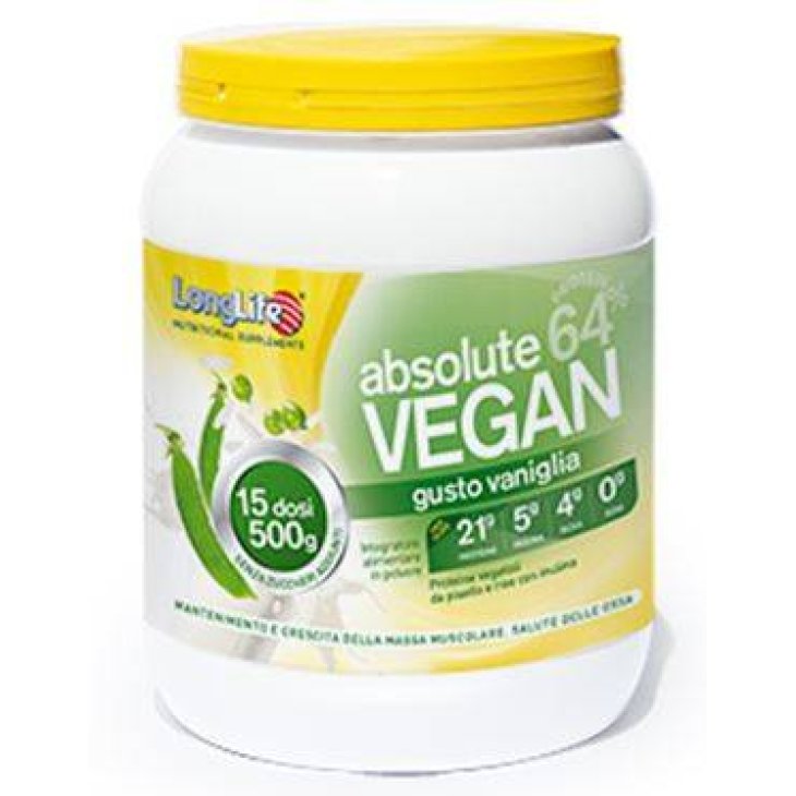 Longlife Absolute Vegan Integratore per ossa e massa muscolare 500 g