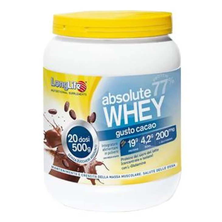 LongLife Absolute Whey Cacao Integratore per ossa e articolazioni 500 g
