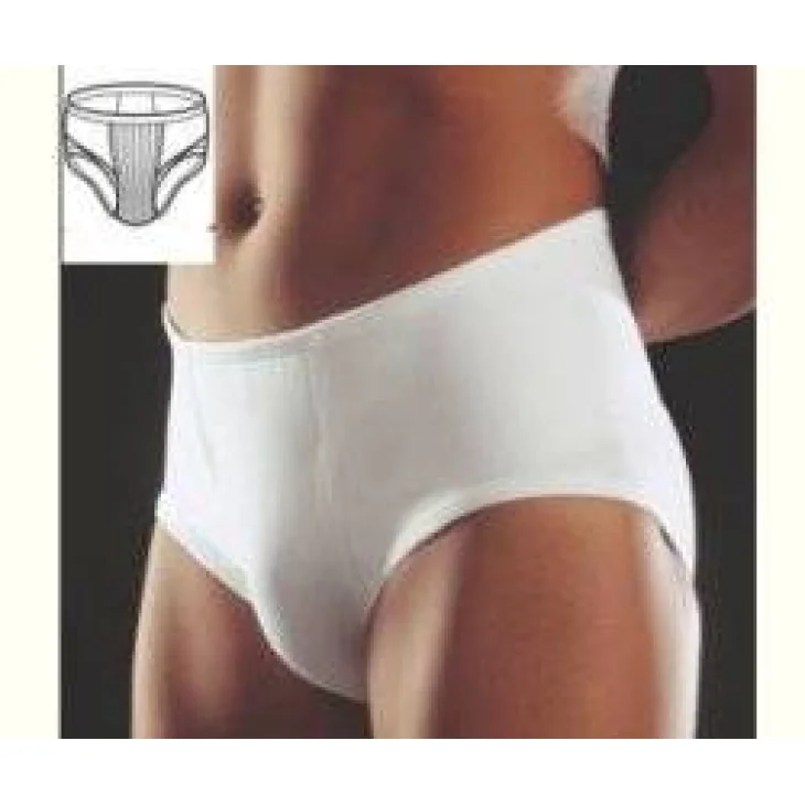 Pavis Wellness Erniablock 651 Slip uomo medio bianco 80 cm