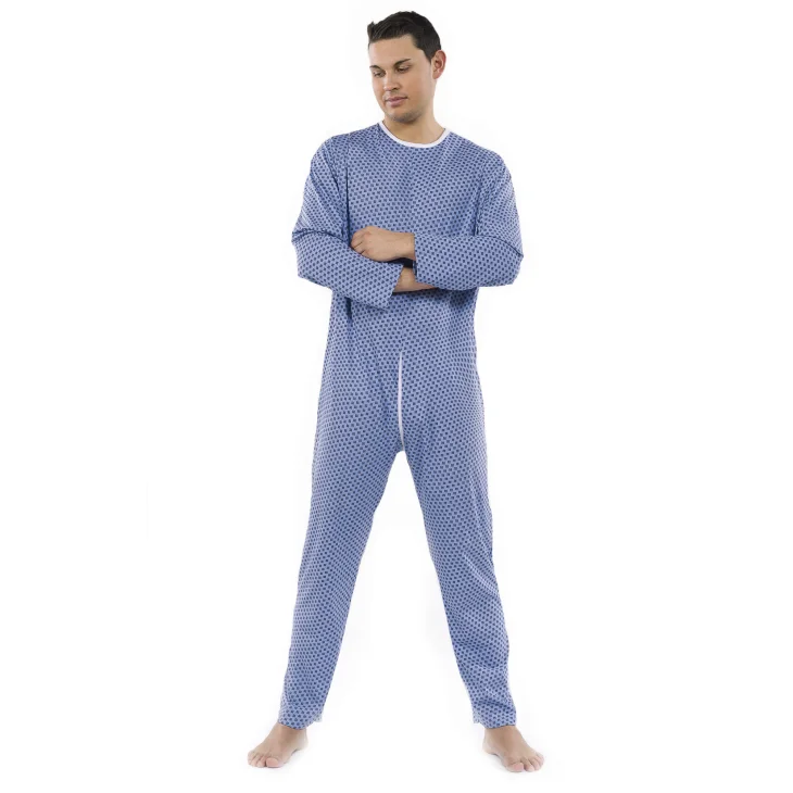 Pavis Wellness 990 Pigiama Sanitario per Degenti Uomo Azzurro Misura L