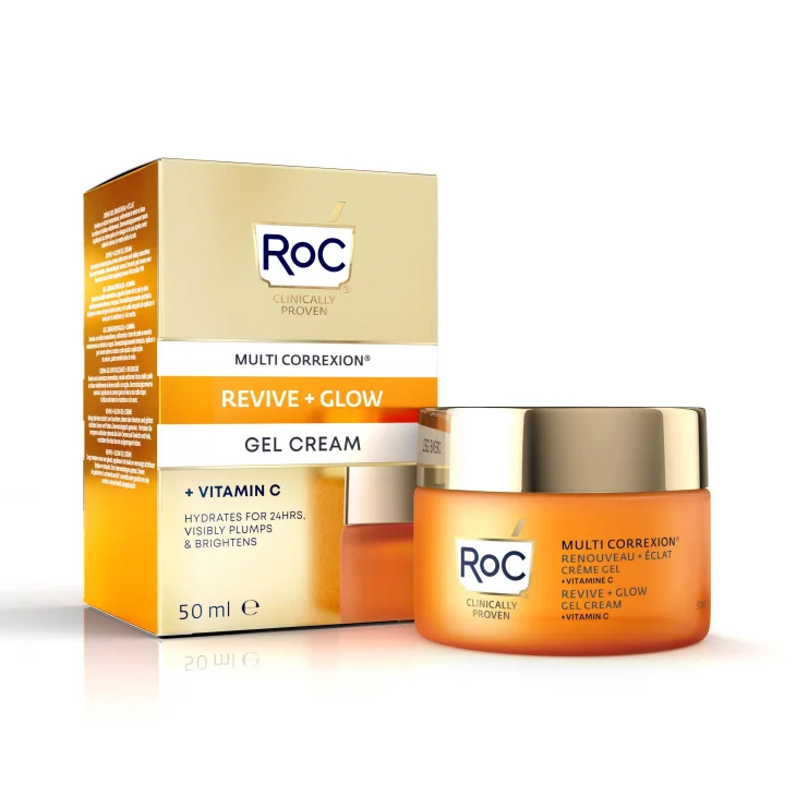 Roc Multi Correxion Revive + Glow Crema Viso Gel Illuminante 50 ml