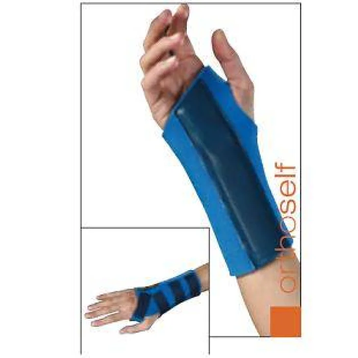 TUTORE ORTOPEDICO PER IL POLSO SINISTRO IN NEOPRENE COLORE BLU TAGLIA MEDIUM