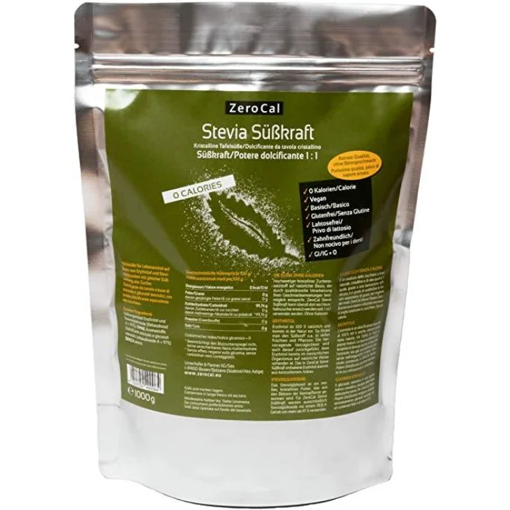 Zerocal Stevia E Eritritolo Dolcificante Naturale 1000 g