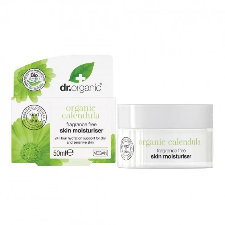 Dr Organic Calendula Crema idratante per il viso per Pelli Sensibili 50 ml