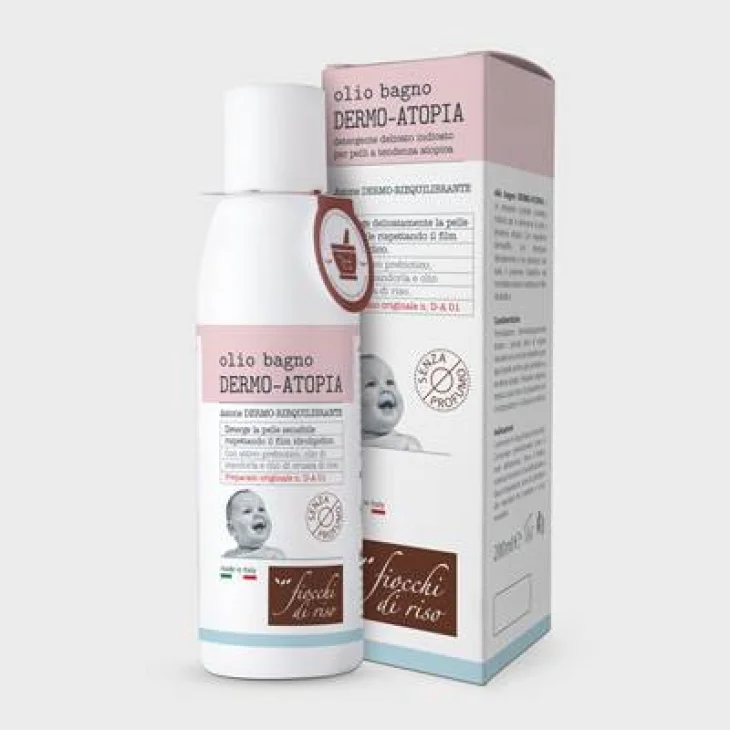 Fiocchi Di Riso Dermo-Atopia Olio Bagno per Pelli Atopiche 200 ml