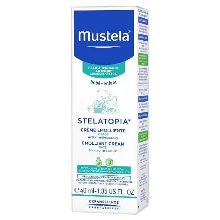 Mustela Stelatopia Crema Emolliente Viso 40 ml