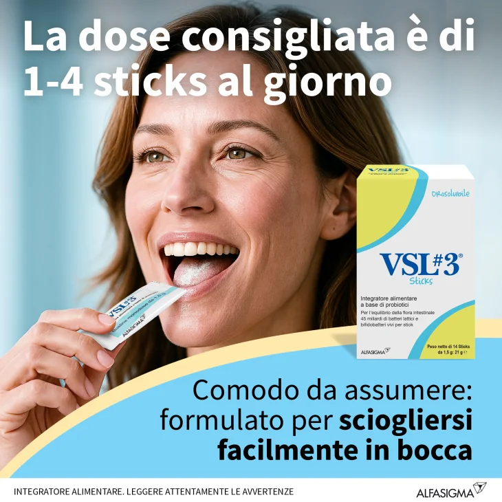 VSL3 Integratore di Probiotici 14 Stick
