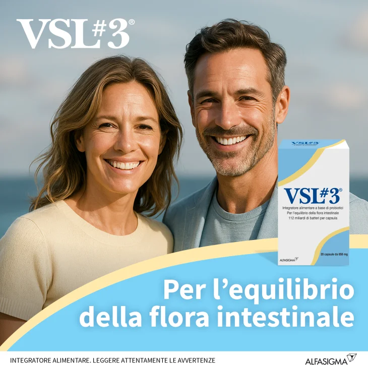 VSL Integratore per l'Equilibrio della Flora Intestinale 20 compresse