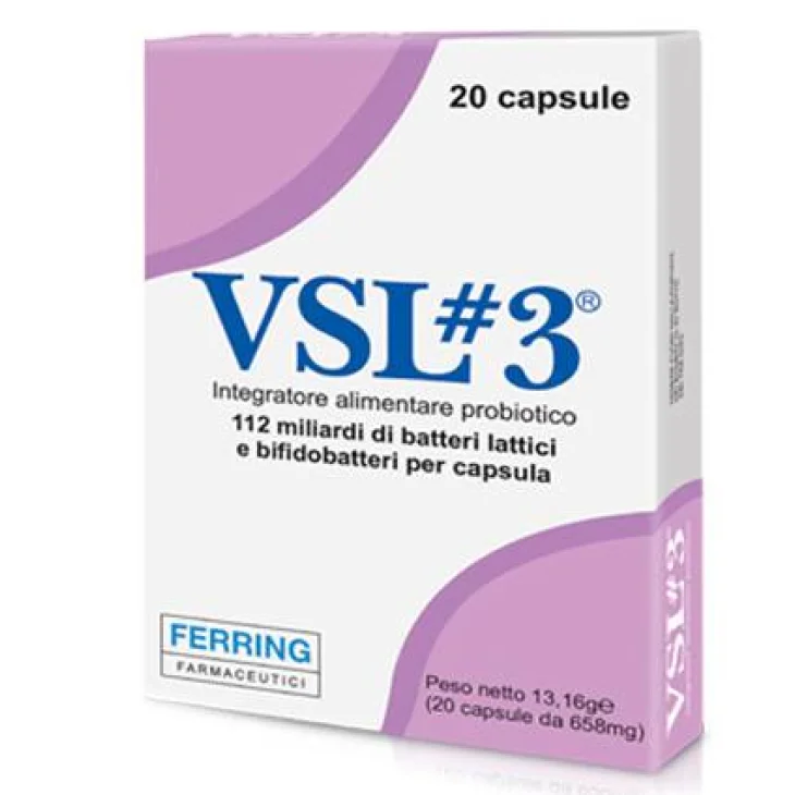 VSL Integratore per l'Equilibrio della Flora Intestinale 20 compresse