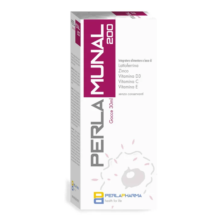 Perlamunal 200 Gocce Integratore di Lattoferrina 30 ml