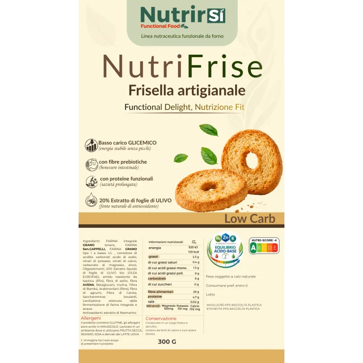 NutrirSi NutriFrise Friselle integrali a basso carico glicemico 300 g