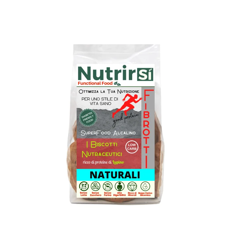 NutrirSi Fibrotti Naturali Biscotti a basso carico glicemico 100 g