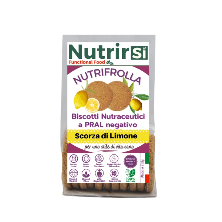 NutrirSi Nutrifrolla Limone Biscotti a Basso Carico Glicemico 250 g