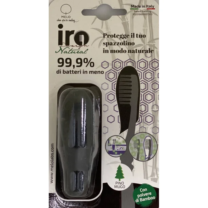 Iro Design Proteggi Spazzolino Nero 1 Pezzo
