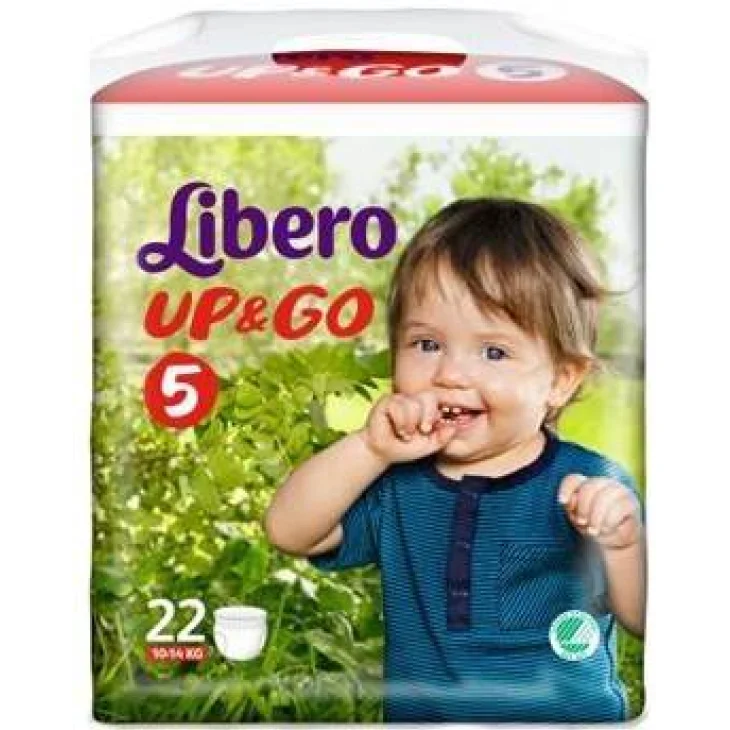 LIBERO UP&GO PANNOLINO PER BAMBINO TAGLIA 5 22 PEZZI